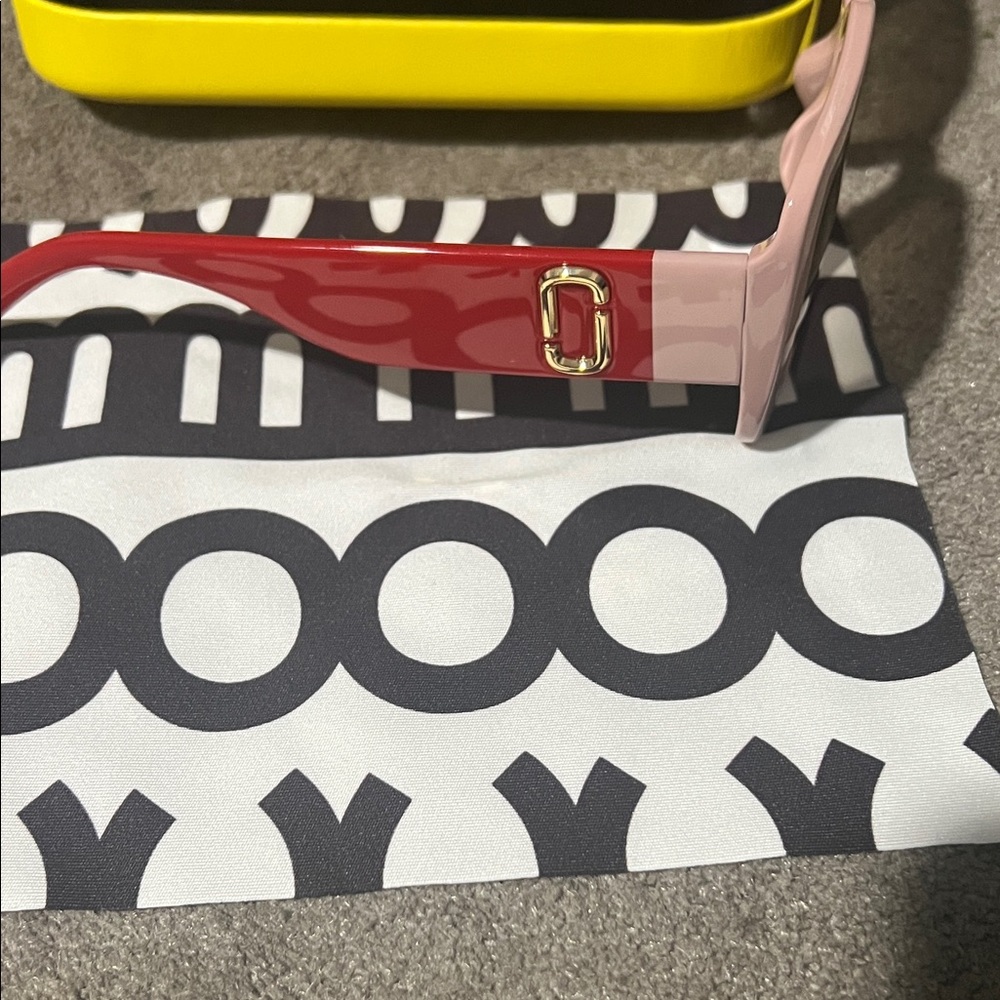 Marc Jacobs Blush Square Sunglasses - Picture 3 of 5